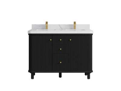 Miami 48 in. W x 22 in. D Double Sink Bathroom Vanity - Willow Bath and Vanity