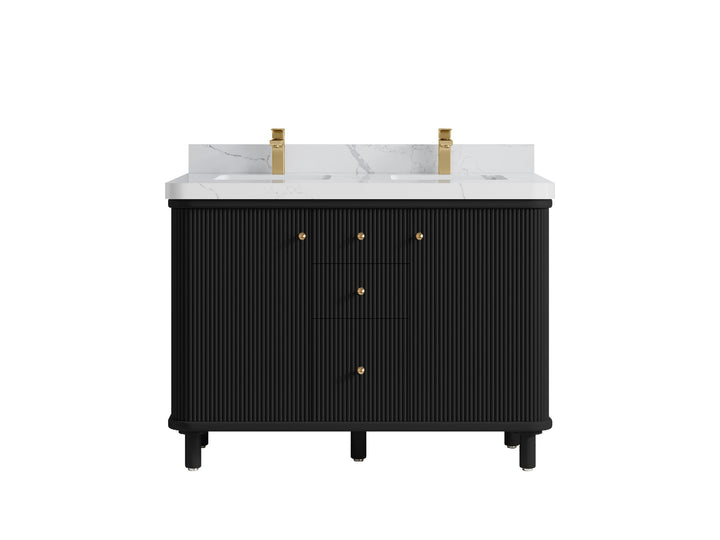 Miami 48 in. W x 22 in. D Double Sink Bathroom Vanity - photo 12