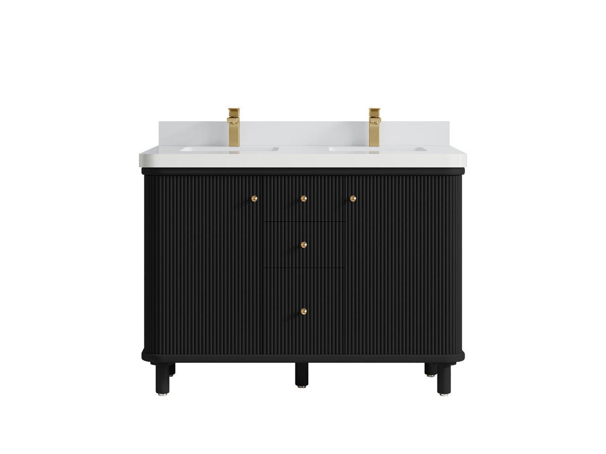 Miami 48 in. W x 22 in. D Double Sink Bathroom Vanity - Willow Bath and Vanity