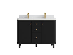 Miami 48 in. W x 22 in. D Double Sink Bathroom Vanity - photo 21