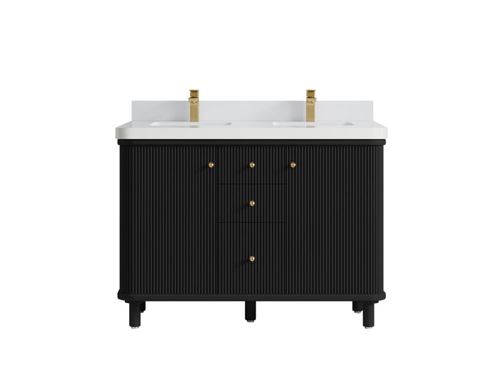 Miami 48 in. W x 22 in. D Double Sink Bathroom Vanity - photo 20