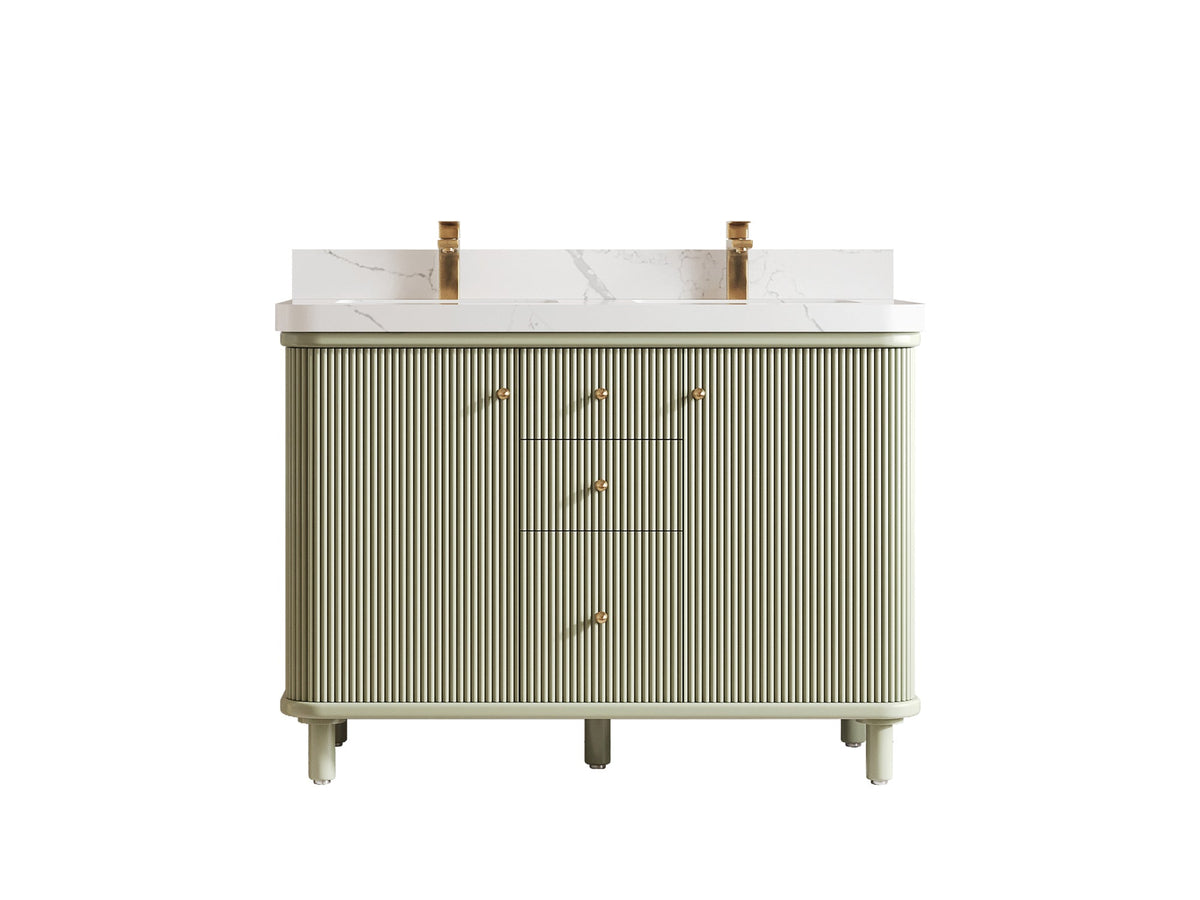 Miami 48 in. W x 22 in. D Double Sink Bathroom Vanity - Willow Bath and Vanity