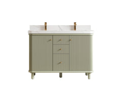 Miami 48 in. W x 22 in. D Double Sink Bathroom Vanity - photo 1