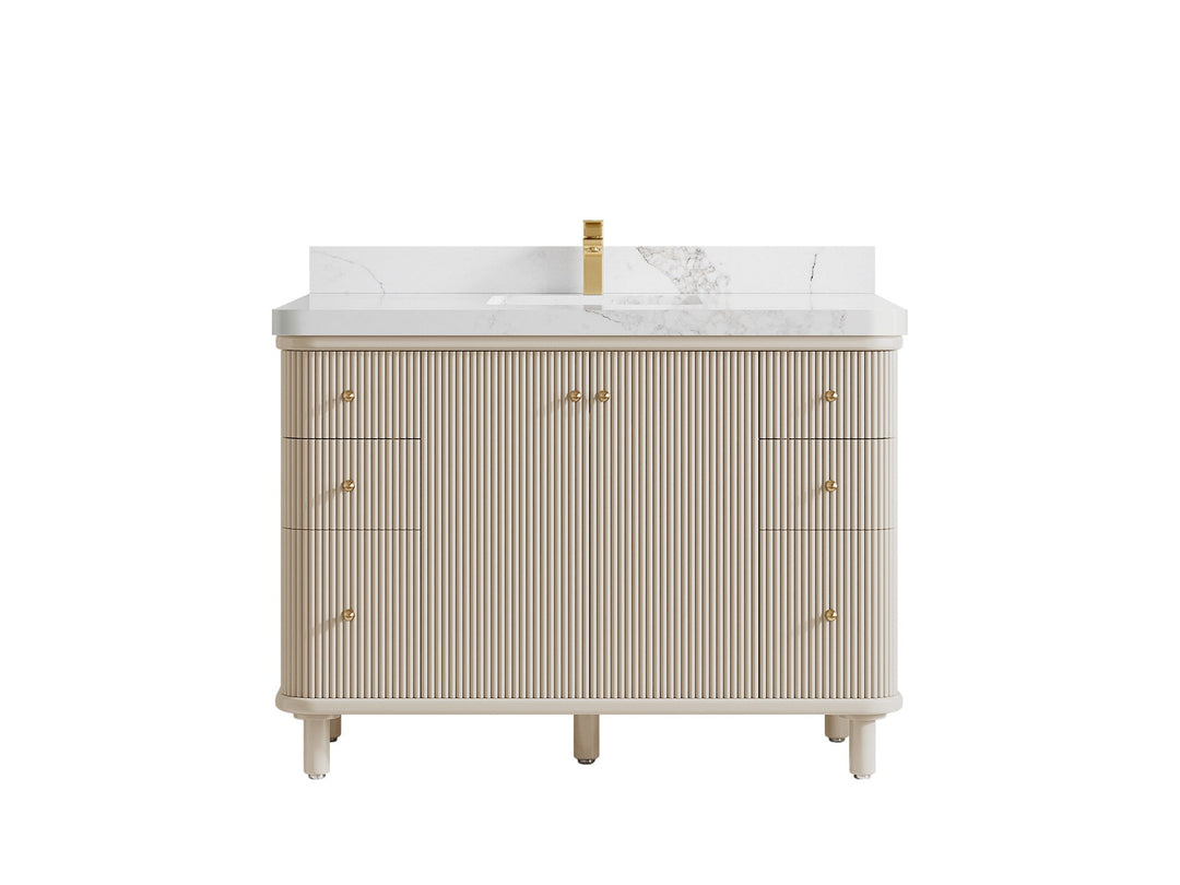 Miami 48 in. W x 22 in. D Single Sink Bathroom Vanity - Willow Bath and Vanity