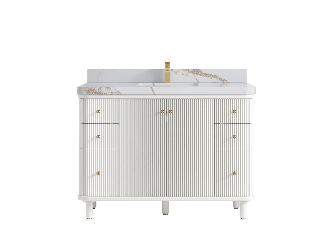 Miami 48 in. W x 22 in. D Single Sink Bathroom Vanity - Willow Bath and Vanity