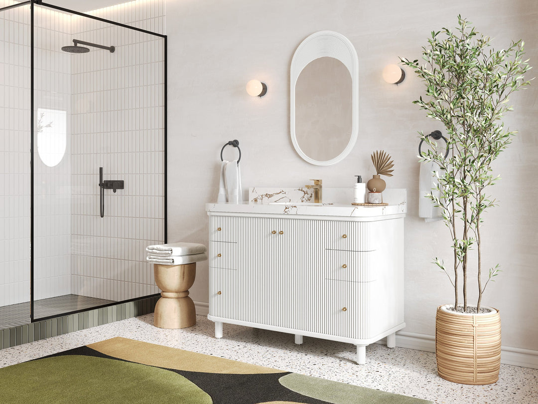 Miami 48 in. W x 22 in. D Single Sink Bathroom Vanity - Willow Bath and Vanity