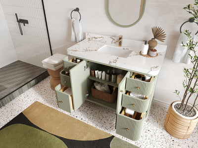 Miami 48 in. W x 22 in. D Single Sink Bathroom Vanity - Willow Bath and Vanity