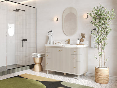 Miami 48 in. W x 22 in. D Single Sink Bathroom Vanity - Willow Bath and Vanity