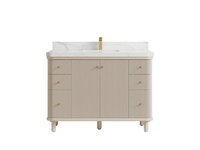 Miami 48 in. W x 22 in. D Single Sink Bathroom Vanity - Willow Bath and Vanity