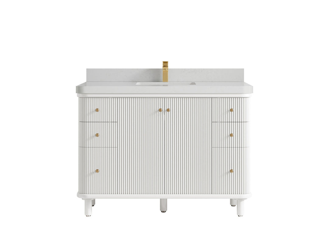 Miami 48 in. W x 22 in. D Single Sink Bathroom Vanity - Willow Bath and Vanity