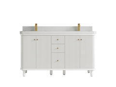 Miami 60 in. W x 22 in. D Double Sink Bathroom Vanity - photo 16