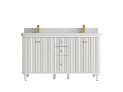 Miami 60 in. W x 22 in. D Double Sink Bathroom Vanity - Willow Bath and Vanity