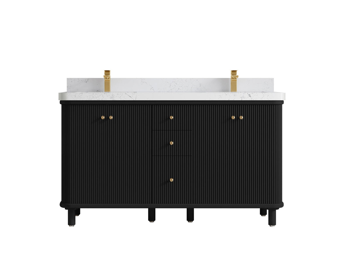 Miami 60 in. W x 22 in. D Double Sink Bathroom Vanity - Willow Bath and Vanity