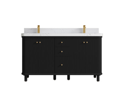 Miami 60 in. W x 22 in. D Double Sink Bathroom Vanity - Willow Bath and Vanity