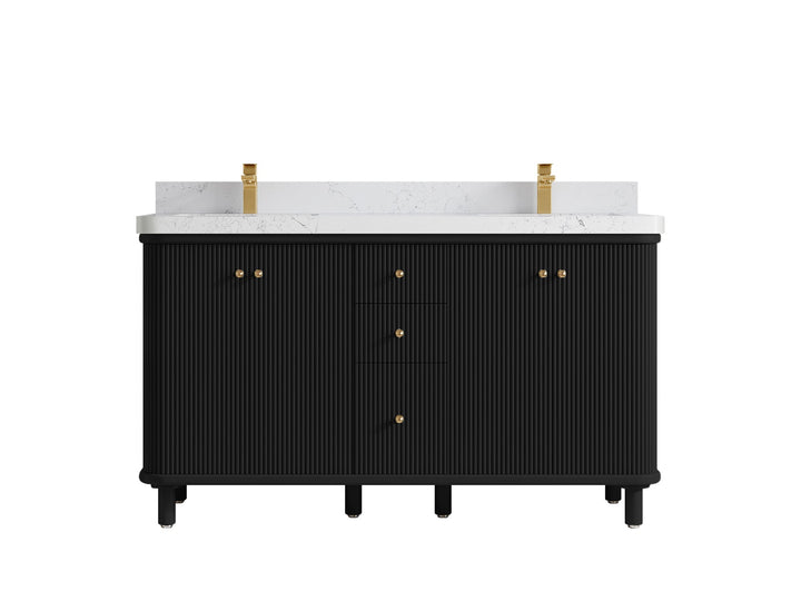 Miami 60 in. W x 22 in. D Double Sink Bathroom Vanity - photo 17