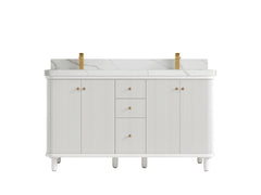Miami 60 in. W x 22 in. D Double Sink Bathroom Vanity - photo 10