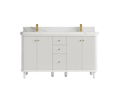 Miami 60 in. W x 22 in. D Double Sink Bathroom Vanity - Willow Bath and Vanity