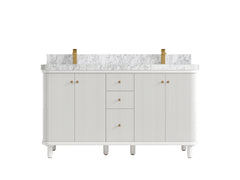 Miami 60 in. W x 22 in. D Double Sink Bathroom Vanity - photo 14