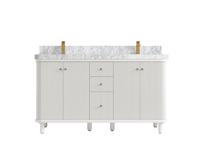 Miami 60 in. W x 22 in. D Double Sink Bathroom Vanity - Willow Bath and Vanity