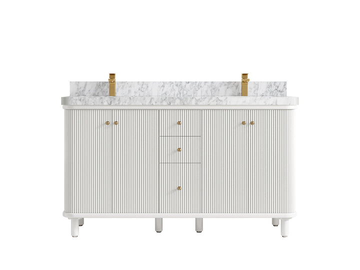 Miami 60 in. W x 22 in. D Double Sink Bathroom Vanity - photo 13