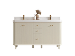 Miami 60 in. W x 22 in. D Double Sink Bathroom Vanity - photo 1