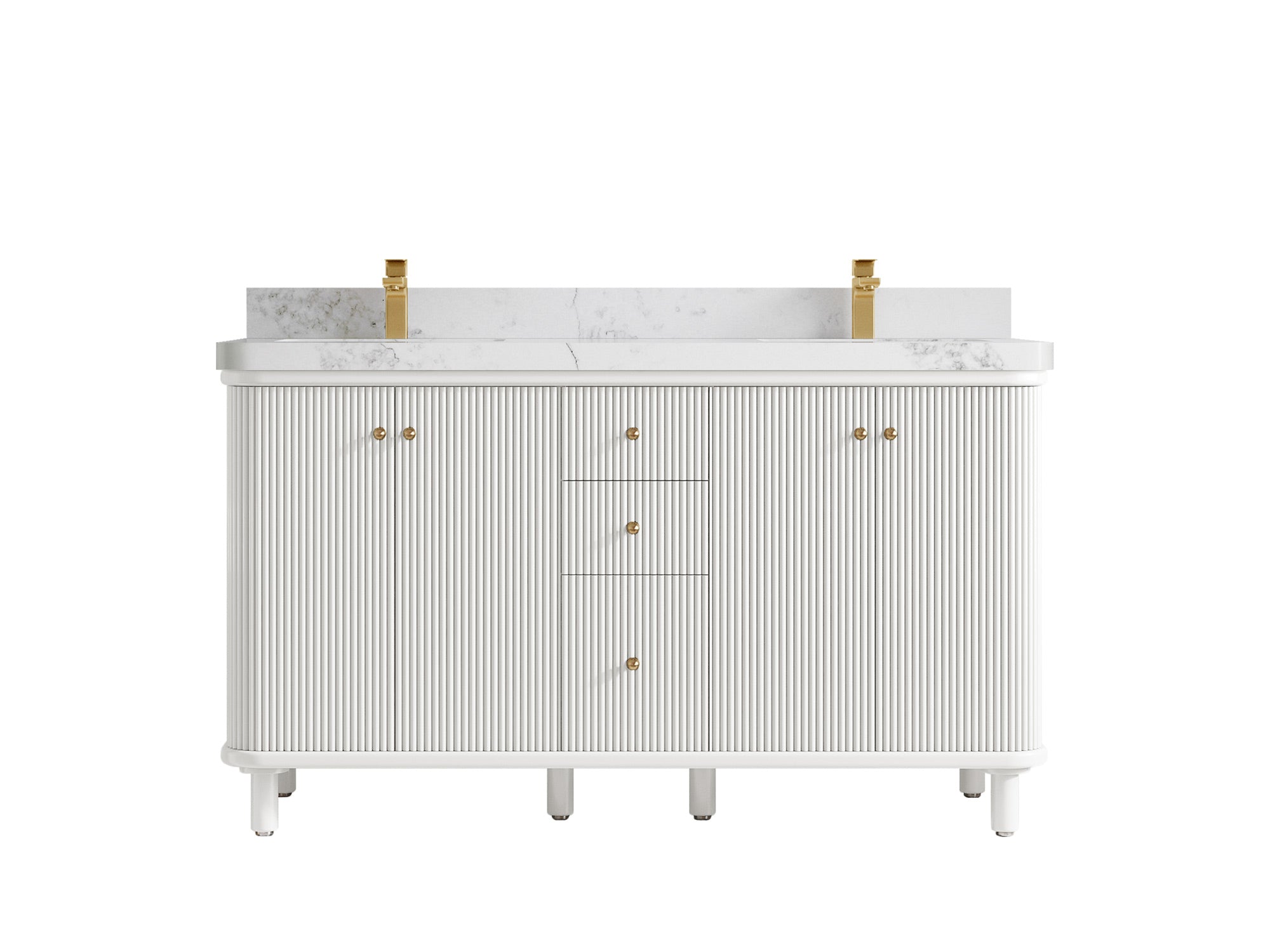 Miami 60 in. W x 22 in. D Double Sink Bathroom Vanity - Willow Bath and Vanity