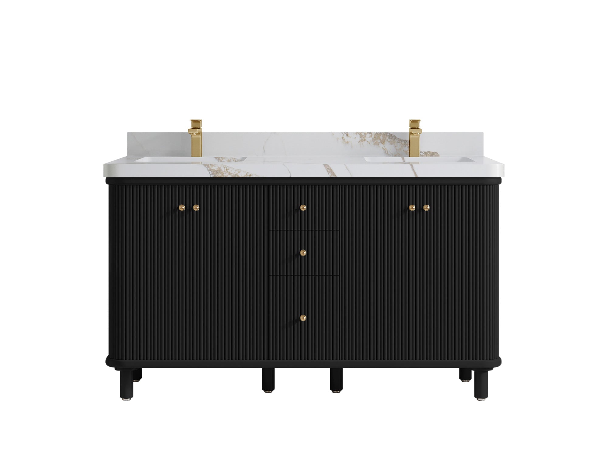 Miami 60 in. W x 22 in. D Double Sink Bathroom Vanity - Willow Bath and Vanity