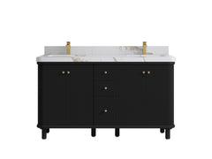 Miami 60 in. W x 22 in. D Double Sink Bathroom Vanity - photo 22