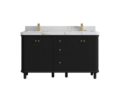 Miami 60 in. W x 22 in. D Double Sink Bathroom Vanity - Willow Bath and Vanity