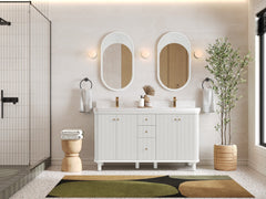 Miami 60 in. W x 22 in. D Double Sink Bathroom Vanity - photo 4