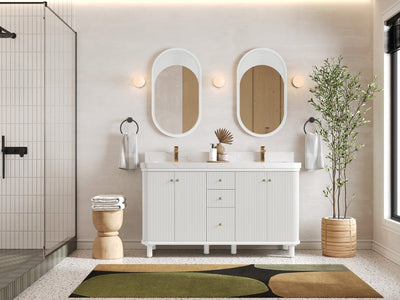 Miami 60 in. W x 22 in. D Double Sink Bathroom Vanity - Willow Bath and Vanity