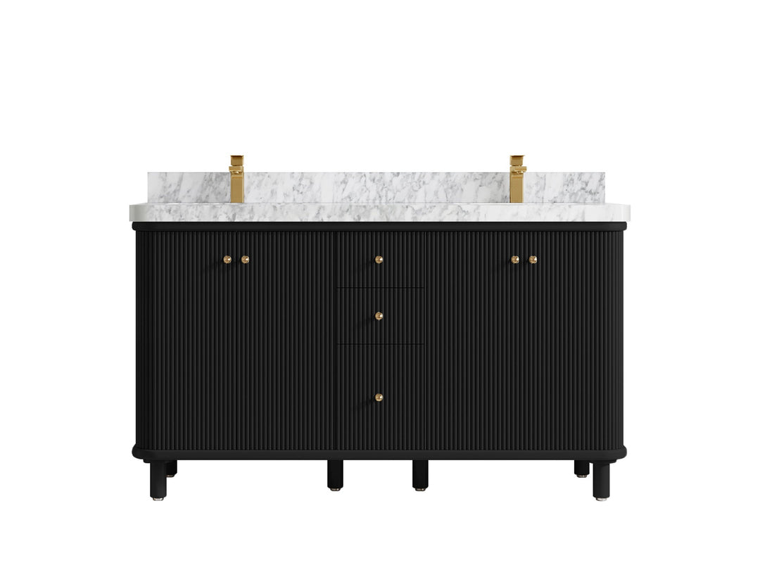 Miami 60 in. W x 22 in. D Double Sink Bathroom Vanity - Willow Bath and Vanity