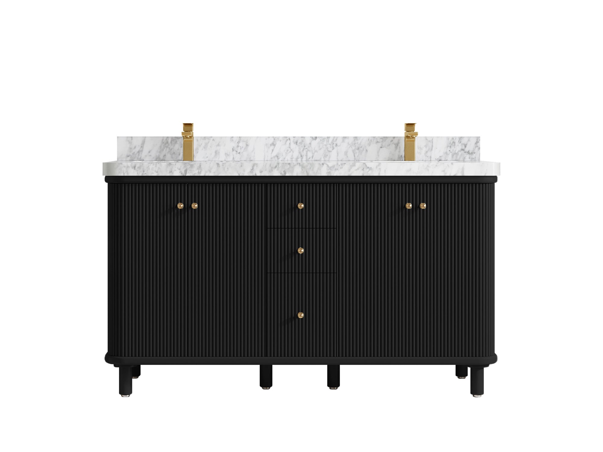 Miami 60 in. W x 22 in. D Double Sink Bathroom Vanity - Willow Bath and Vanity