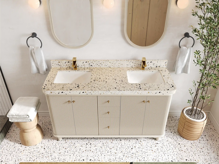 Miami 60 in. W x 22 in. D Double Sink Bathroom Vanity - photo 24