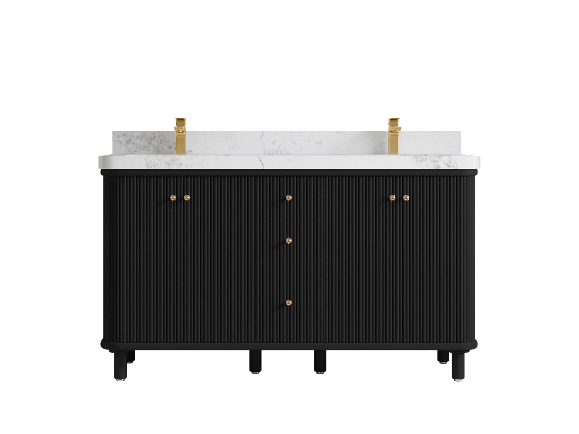Miami 60 in. W x 22 in. D Double Sink Bathroom Vanity - Willow Bath and Vanity