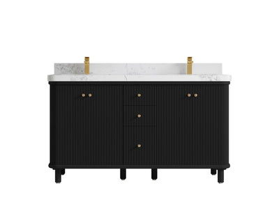 Miami 60 in. W x 22 in. D Double Sink Bathroom Vanity - Willow Bath and Vanity