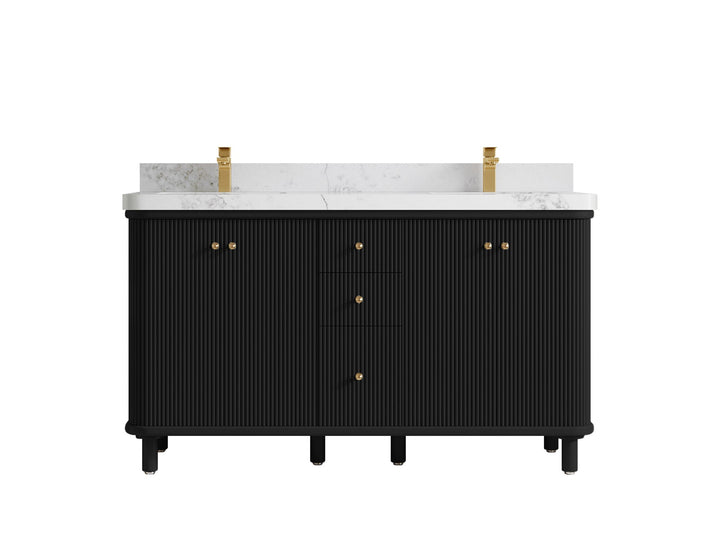 Miami 60 in. W x 22 in. D Double Sink Bathroom Vanity - photo 11