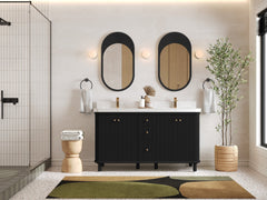 Miami 60 in. W x 22 in. D Double Sink Bathroom Vanity - photo 4