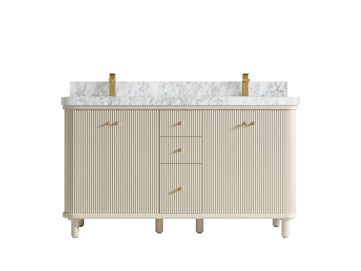 Miami 60 in. W x 22 in. D Double Sink Bathroom Vanity - photo 12