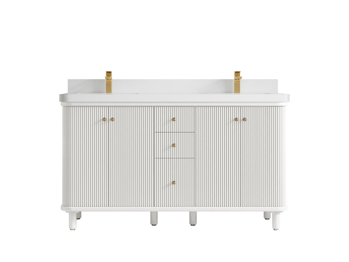 Miami 60 in. W x 22 in. D Double Sink Bathroom Vanity - photo 19