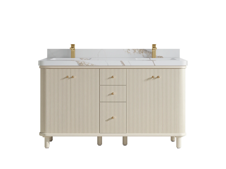 Miami 60 in. W x 22 in. D Double Sink Bathroom Vanity - photo 16