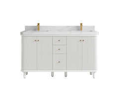 Miami 60 in. W x 22 in. D Double Sink Bathroom Vanity - photo 24