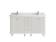 Miami 60 in. W x 22 in. D Double Sink Bathroom Vanity - photo 18