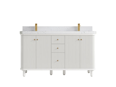 Miami 60 in. W x 22 in. D Double Sink Bathroom Vanity - Willow Bath and Vanity