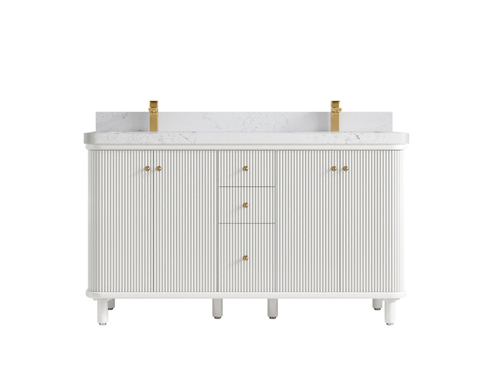 Miami 60 in. W x 22 in. D Double Sink Bathroom Vanity - photo 17