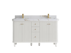 Miami 60 in. W x 22 in. D Double Sink Bathroom Vanity - photo 22