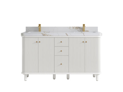 Miami 60 in. W x 22 in. D Double Sink Bathroom Vanity - Willow Bath and Vanity