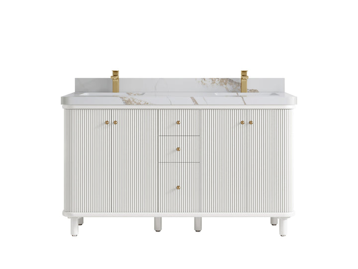 Miami 60 in. W x 22 in. D Double Sink Bathroom Vanity - photo 21