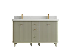 Miami 60 in. W x 22 in. D Double Sink Bathroom Vanity - photo 16