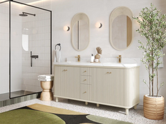 Miami 60 in. W x 22 in. D Double Sink Bathroom Vanity - photo 2